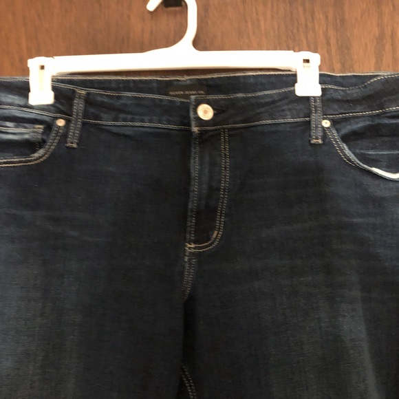 Silver Jeans Elyse Dark Wash Skinny Stretch 22/29 Plus Size - Picture 4 of 6